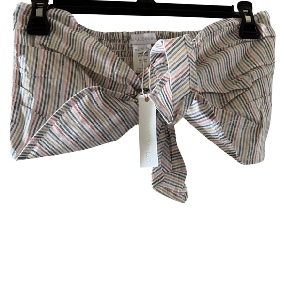 Olivaceous | Linen Crop Top - Picture 2 of 4